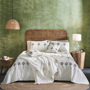 Common Ivy Block Print Cotton Double Bed Dohar by Houmn