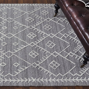 Amelie Grey & Blue Rug - Home Artisan