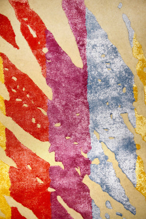 Technicolor Hand Tufted Carpet (9x12) By Qaaleen - Home Artisan