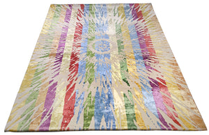 Technicolor Hand Tufted Carpet (9x12) By Qaaleen - Home Artisan