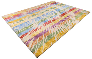 Technicolor Hand Tufted Carpet (9x12) By Qaaleen - Home Artisan