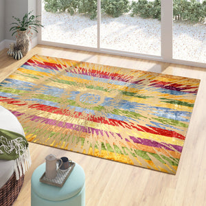 Technicolor Hand Tufted Carpet (9x12) By Qaaleen - Home Artisan