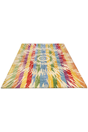 Technicolor Hand Tufted Carpet (5x8) By Qaaleen