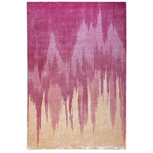 The Magenta Skyline Hand Tufted Carpet by Qaaleen - Home Artisan