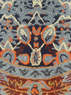 Blue Plater Hand Tufted Carpet (5.25x5.25) By Qaaleen