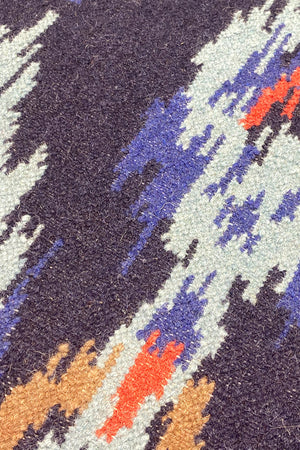 Ushak Blue Hand Woven Carpet (5x8) By Qaaleen - Home Artisan
