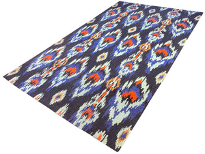 Ushak Blue Hand Woven Carpet (5x8) By Qaaleen - Home Artisan