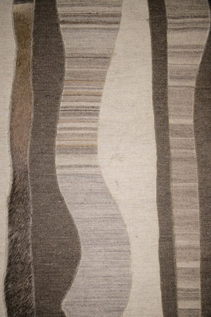 Tidal Moonlight Hand Woven Carpet (5x8) By Qaaleen - Home Artisan