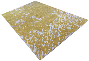 The Yellow Sand I Hand Tufted Carpet (8x5) By Qaaleen