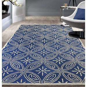 Fior Hand Tufted Carpet (8x5) By Qaaleen - Home Artisan