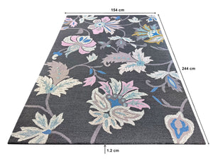 Lavanda Hand Tufted Carpet (8x5) By Qaaleen