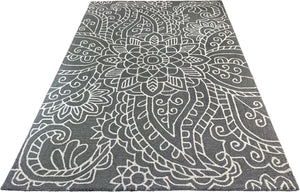 Caspian Hand Tufted Carpet (8x5) By Qaaleen