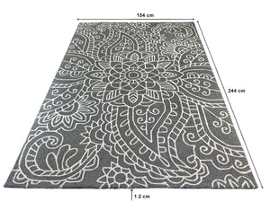 Caspian Hand Tufted Carpet (8x5) By Qaaleen