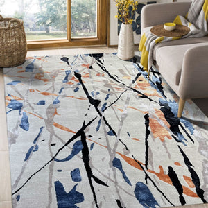 Artistic Panits I Hand Tufted Carpet (8x5) By Qaaleen - Home Artisan