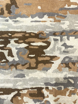 Meridian Sand Hand Tufted Carpet (8x13) By Qaaleen - Home Artisan