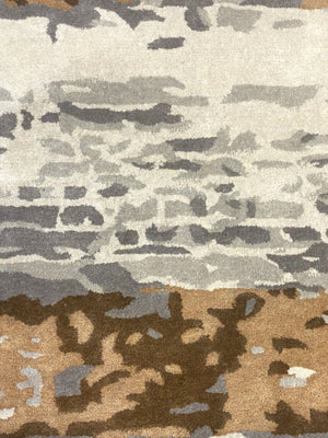 Meridian Sand Hand Tufted Carpet (8x13) By Qaaleen - Home Artisan