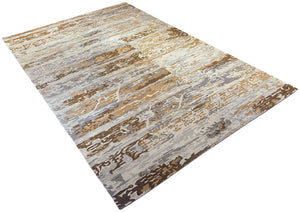 Meridian Sand Hand Tufted Carpet (8x13) By Qaaleen - Home Artisan