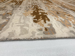 Meridian Sand Hand Tufted Carpet (8x13) By Qaaleen - Home Artisan