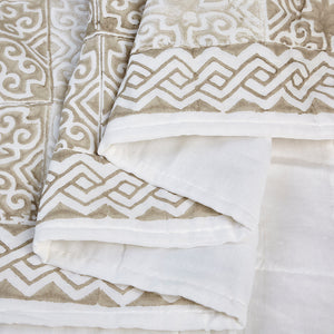Sage Cotton Quilt Set (3 pcs) by Houmn