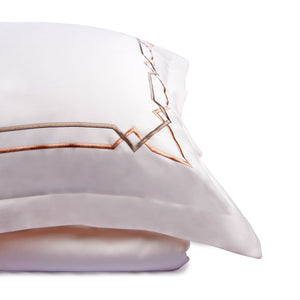 Mountain Trail Cream Cotton Sateen Bed Sheet by Veda Homes - Home Artisan