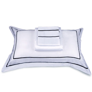 Classic White Cotton Sateen Bed Sheet by Veda Homes