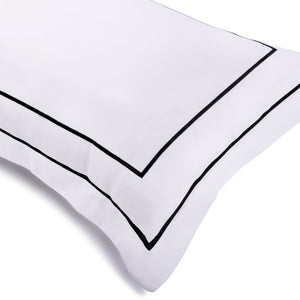 Classic White Cotton Sateen Bed Sheet by Veda Homes