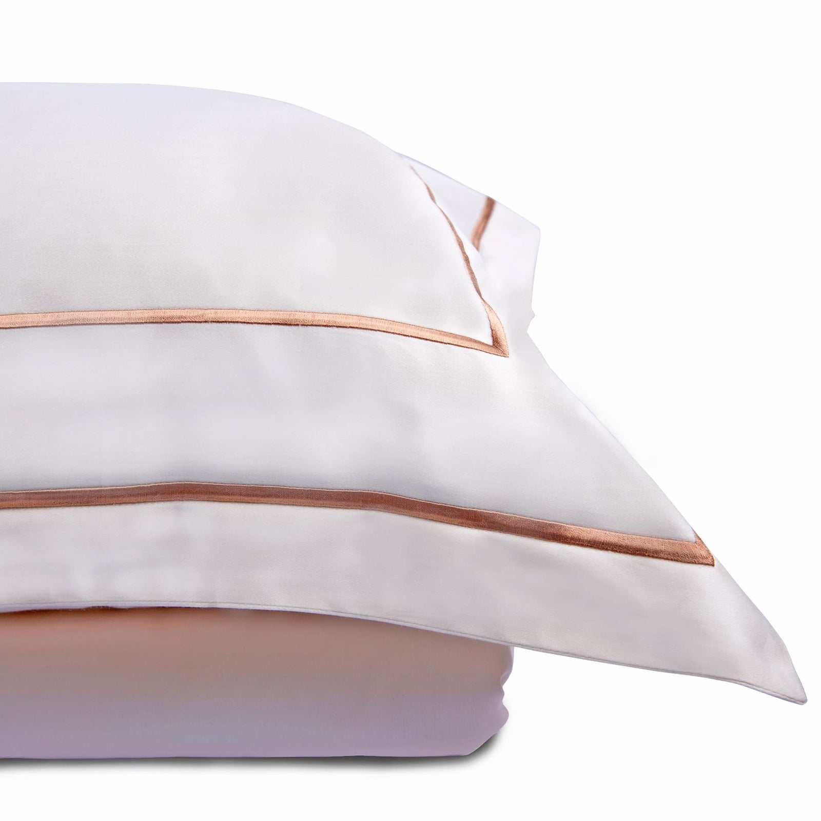 Classic Cream Cotton Sateen Bed Sheet by Veda Homes