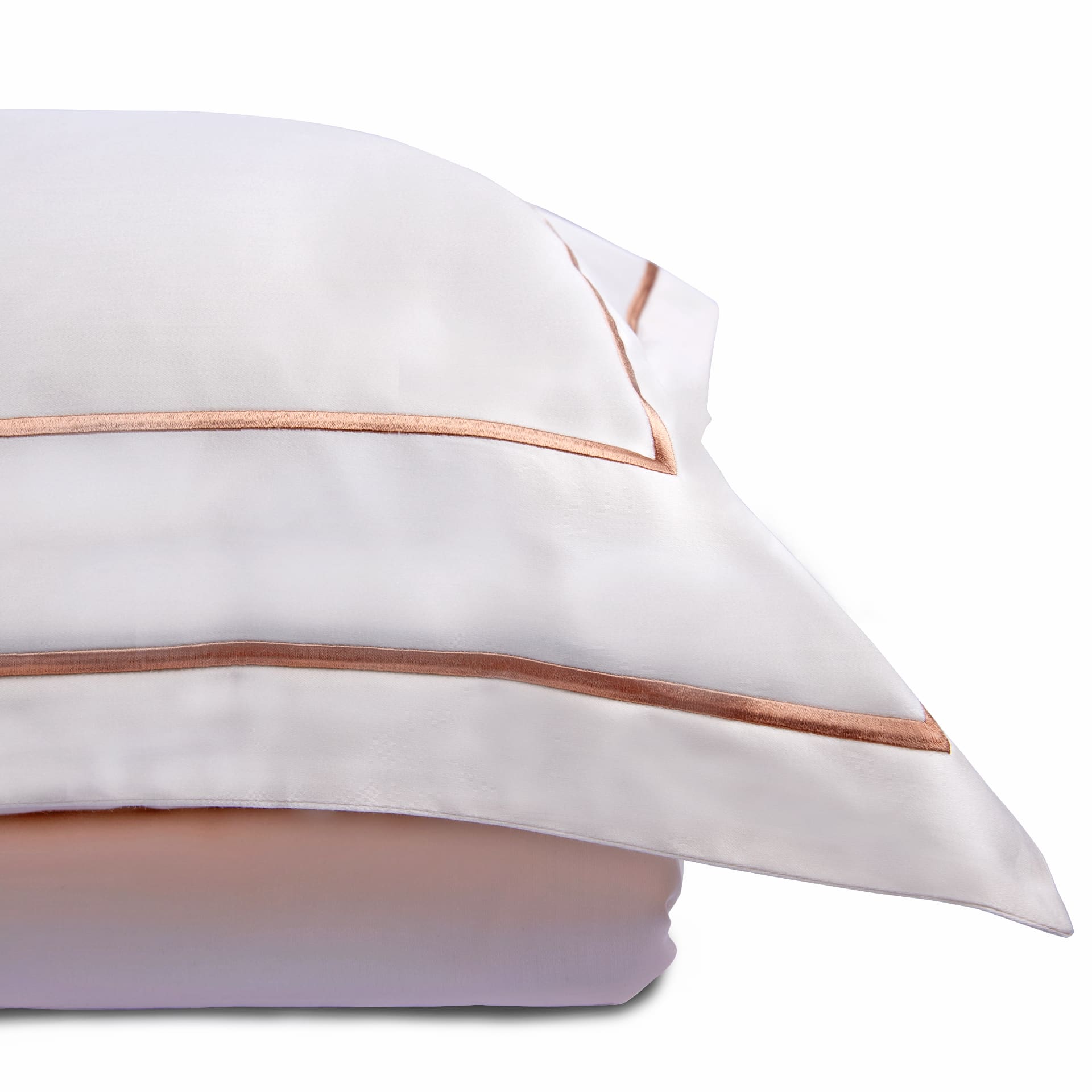 Classic Cream Cotton Sateen Bed Sheet by Veda Homes - Home Artisan