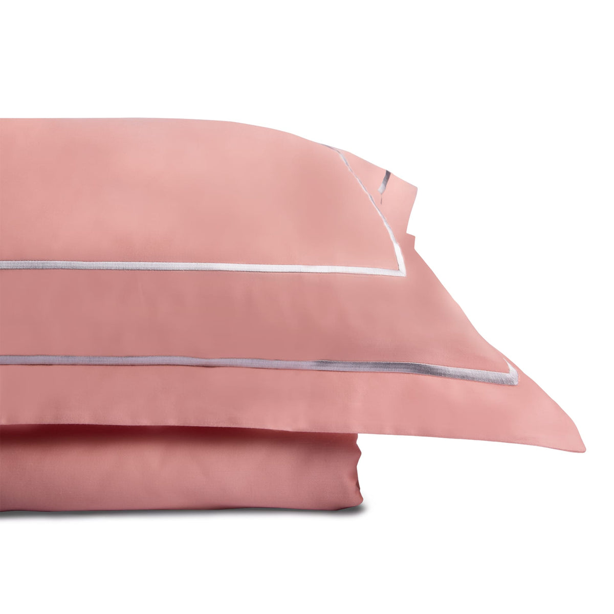 Classic Coral Peach Cotton Sateen Bed Sheet by Veda Homes - Home Artisan