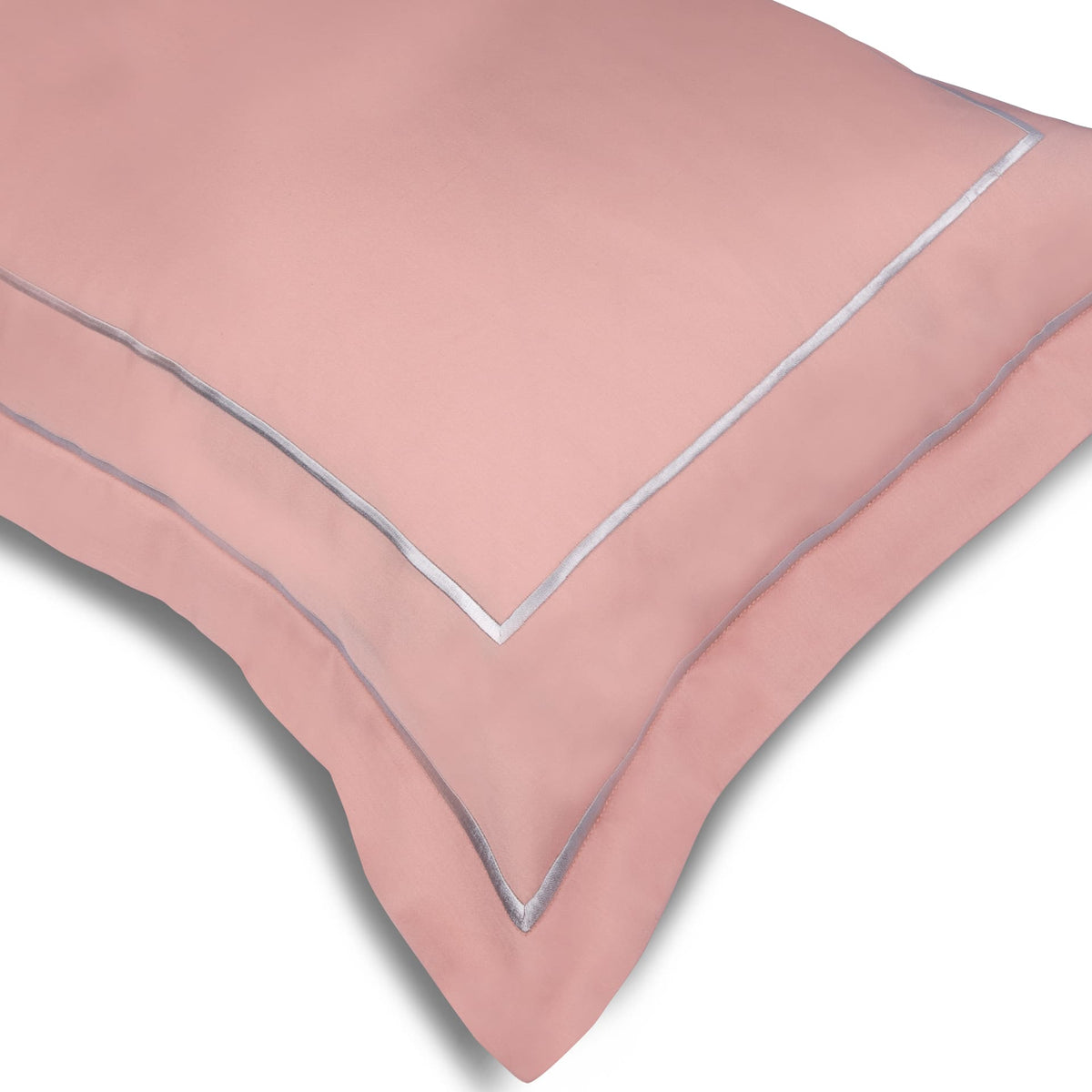 Classic Coral Peach Cotton Sateen Bed Sheet by Veda Homes