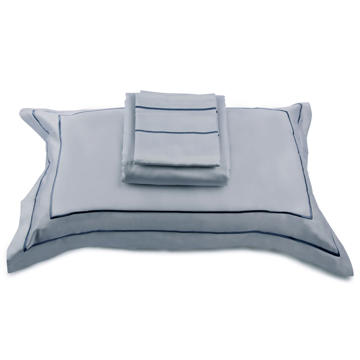 Classic Silver Olive Cotton Sateen Bed Sheet by Veda Homes
