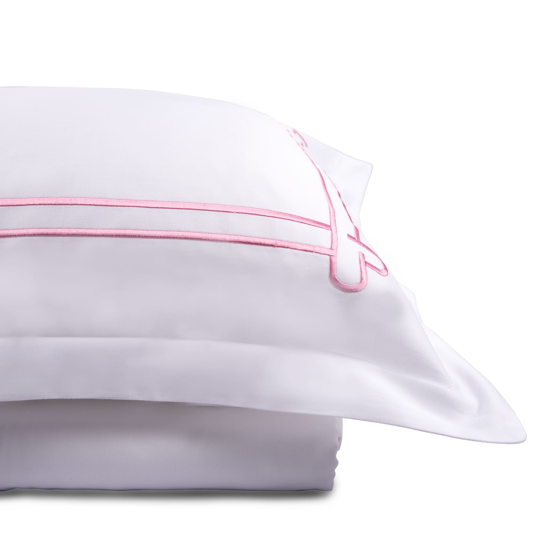 Little Hearts White Cotton Sateen Bed Sheet by Veda Homes