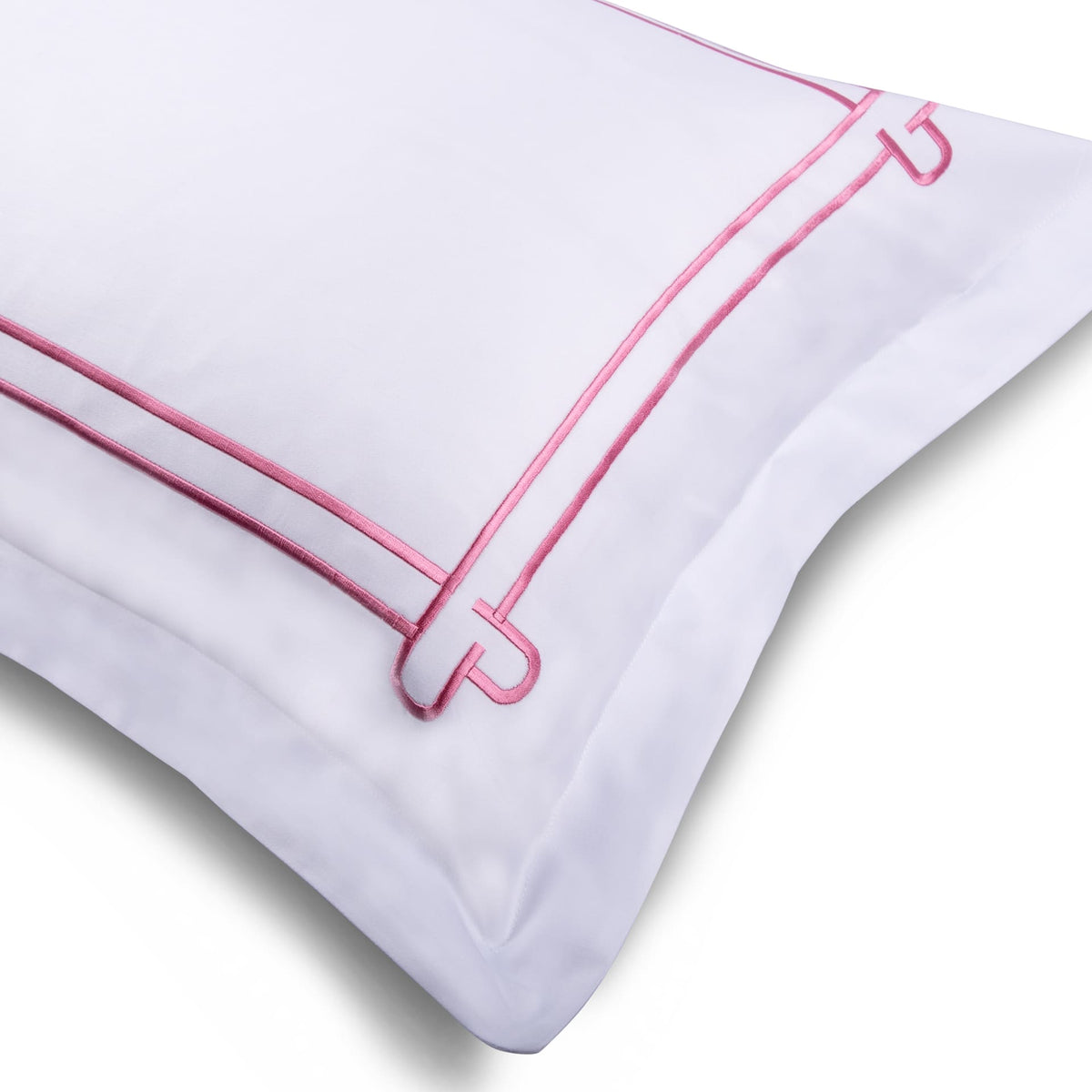 Little Hearts White Cotton Sateen Bed Sheet by Veda Homes