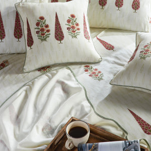 Azalea Block Printed Double Bed Dohar by Houmn