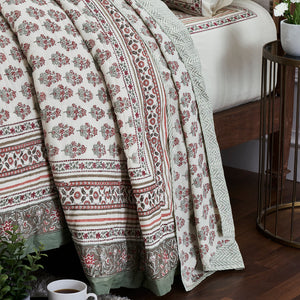 Aradhya Block Print Cotton Dohar by Houmn