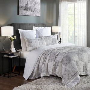 Sage Cotton Quilt Set (3 pcs) - Home Artisan