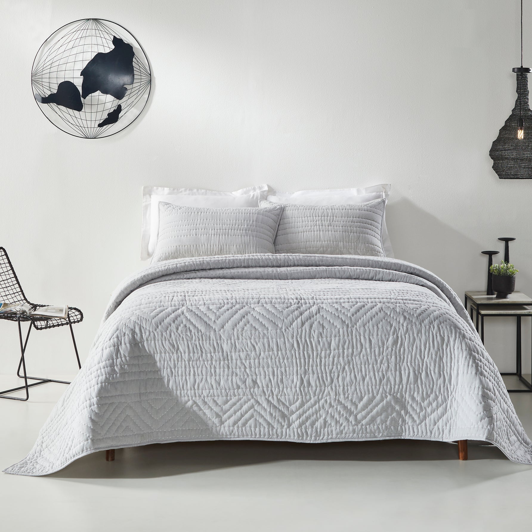 Capitol Quilted Bedding Set (3 pcs) - Home Artisan