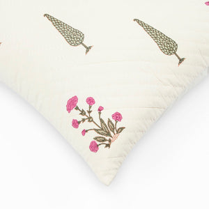 Shrub Block Printed Cushion Cover by Houmn