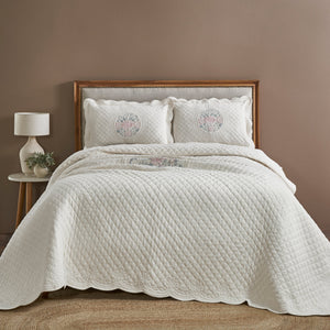 Minerva Embroidered Bedding Set (3 pcs) - Home Artisan