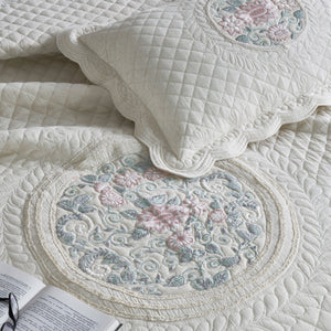 Minerva Embroidered Bedding Set (3 pcs) by Houmn