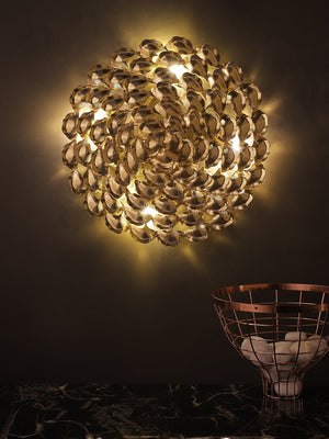 Gingko Circle Wall Lamp (50cm) - Home Artisan