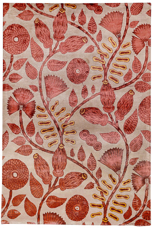 The Carnations Hand Tufted Carpet (6x9) By Qaaleen - Home Artisan