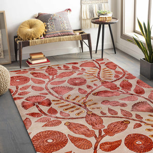 The Carnations Hand Tufted Carpet (6x9) By Qaaleen - Home Artisan