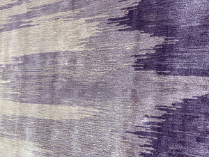 Purple Line Hand Tufted Carpet (10x8) By Qaaleen