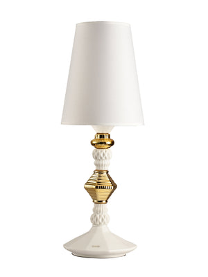 Eldoris White and Gold Table Lamp - Home Artisan