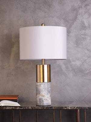 Wiles Brown Marble Table Lamp