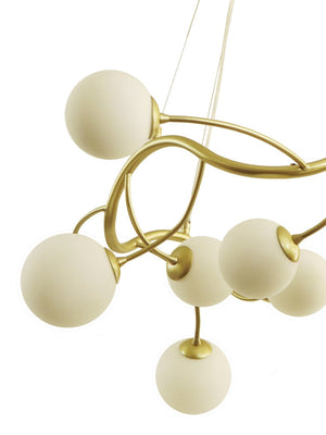 Logan Metal and Glass Chandelier