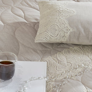 Carp Embroidered Bedding Set (4 pcs) by Houmn