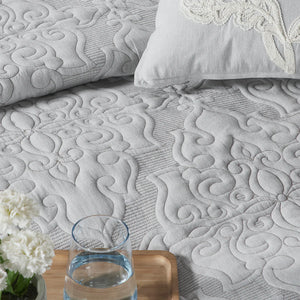 Grapevine Embroidered Bedding Set (6 pcs) by Houmn