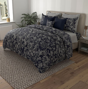 Msc Moon Flower Egyptian Cotton Duvet Cover Set (3 Pcs) by By Adab - Home Artisan